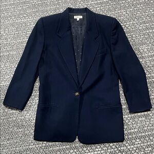 Vintage Talbots | Navy Blue Wool Blazer